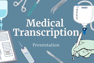 do audio to video transcribe podcast interview legal medical transcription