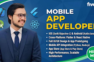 develop secure scalable cross platform mobile app that is reliable intuitive