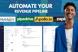 pipedrive apollo io zapier integration gohighlevel hubspot zoho crm