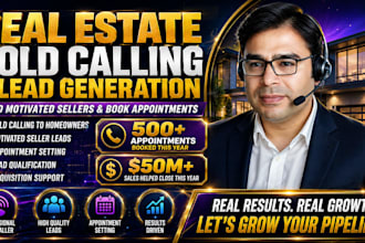 be your real estate isa, cold caller and motivated seller lead generation expert