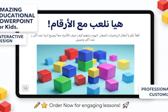 design professional educational powerpoint presentations for your lessons
