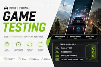 professionally test your PC game