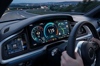 design advanced automotive digital cluster with stm32 and tft display