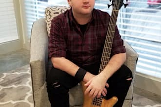 record professional bass guitar in rock, jazz, pop, punk and more