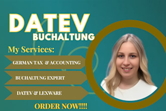 buchaltung expert in datev, lexoffice, german accounting, vat, bookkeeping