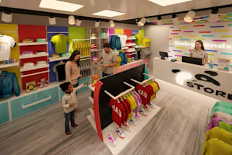 create realistic 3d commercial interior renders