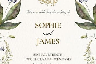 design bespoke wedding invitations and certificates