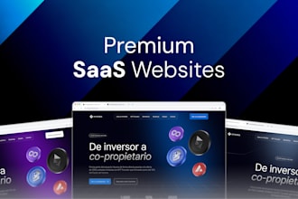 design and build a premium saas website