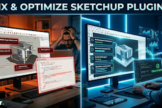 fix,optimize or upgrade your sketchup plugin and ruby script
