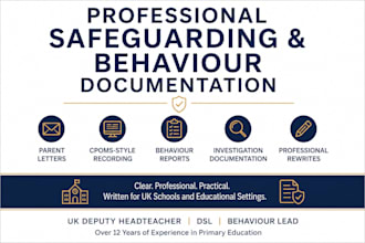 write professional safeguarding and behaviour documentation