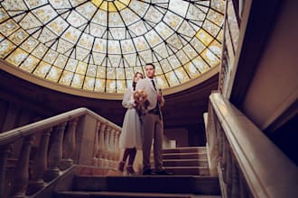modernly edit wedding photos