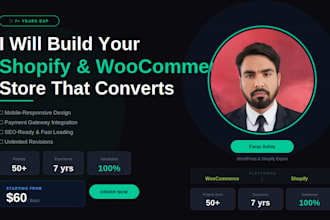 build a shopify or woocommerce store for your business