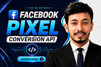 fix or setup facebook meta pixel by GTM, fb pixel, ecommerce conversion API, ga4