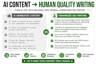 humanize ai content into human SEO writing