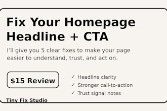 improve your homepage headline and cta with 5 clear fixes