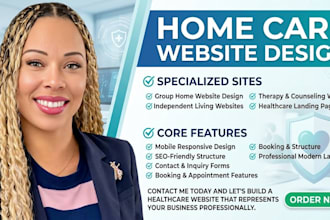 design independent living, home care, group home, assisted living websites
