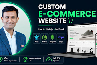 build a custom ecommerce website with react and nodejs