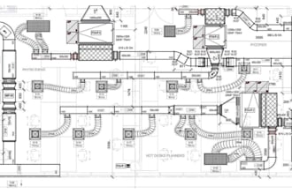 design kitchen ventilation, hvac duct design, underground parking ventilation