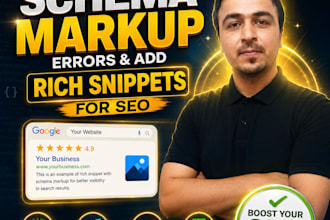 fix schema markup errors and add rich snippets for SEO