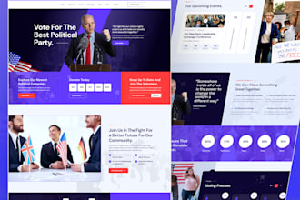 design political campaign website for election candidates