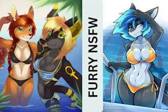 do furry nsfw fursona character anime furry nsfw character design commission art