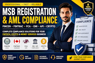 help with UK fca msb license, emi, API and crypto aml compliance