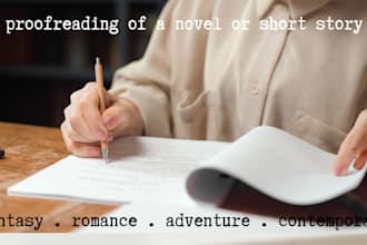 proofread your short story or novel