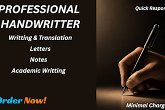 write anything with aesthetic neat and clean handwriting