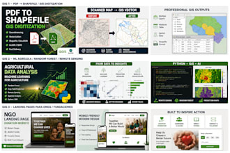 digitize your PDF maps to gis shapefiles for agriculture and land use