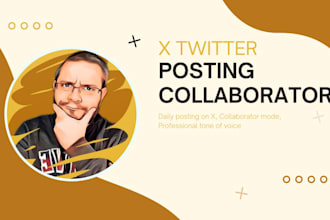 post on your x twitter profile as your collaborator