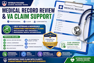 review medical records and prepare detailed clinical summaries