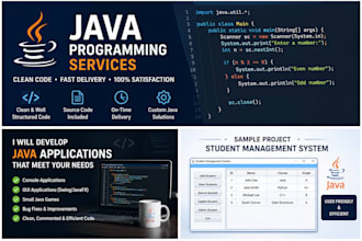 create simple to moderate applications or video games I java