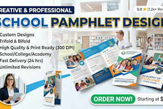 create modern pamphlet and brochure design for your business