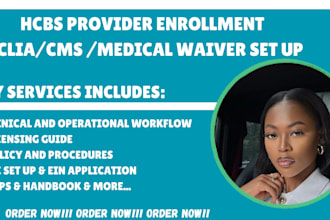 do hcbs provider application, cih waiver, medicaid waiver, idd, clia waiver, cms