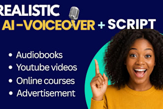 create realistic ai voiceover for any script