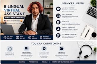 be your professional bilingual virtual assistance