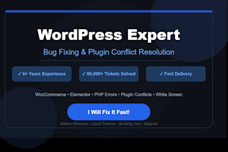 fix wordpress errors, bugs, and plugin conflicts fast