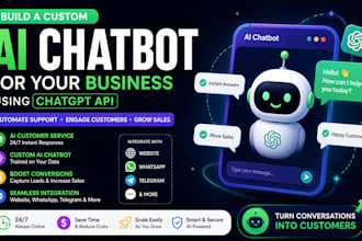 build a custom ai chatbot for your business using chatgpt API customer service