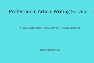 professional blog writing service