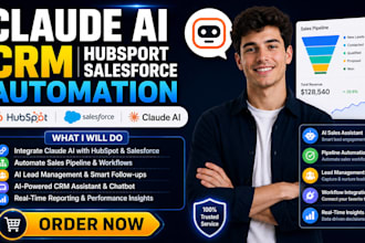 integrate claude ai crm hubspot salesforce automate pipeline sales claude code
