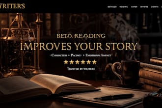 improve plot, characters and flow with expert beta reading