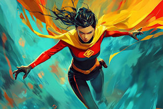 superhero character for comics