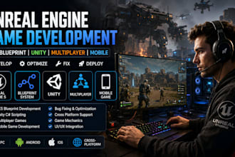 unreal engine game development ue5 blueprint unity multiplayer mobile game fix