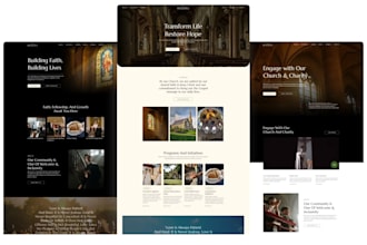 build nonprofit, church and donation website