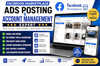 facebook marketplace ads posting account management expert
