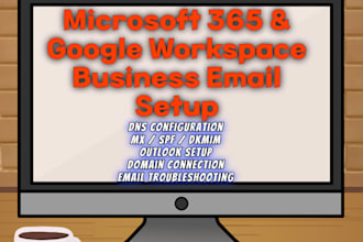 setup and migrate email to microsoft365 or gsuite