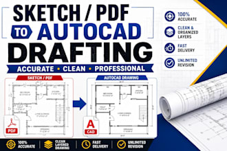 do 2d autocad drawings