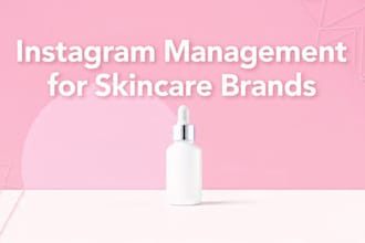 manage instagram for skincare  beauty brands