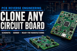 reverse engineer pcb, clone circuit board, recreate schematic, gerber