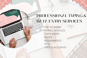 type handwritten notes into word